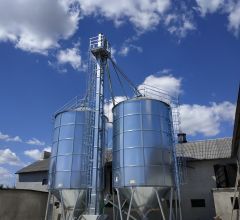 smooth wall grain silos, grain technology, grain storage, bucket elevator