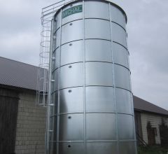 flat bottomed grain silo, MICHAL smooth wall grain silo