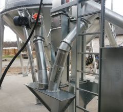 smooth wall silo with hopper, grain technology, bucket elevator