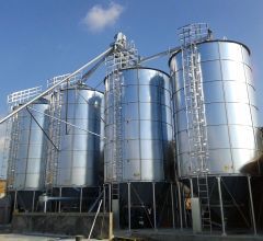 MICHAL smooth wall grain silo with hopper